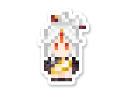 Pegatina Ninguang Genshin Impact pixel art