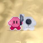 Pin Kirby pixel art - Meme cuchillo