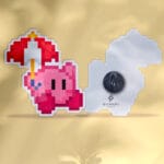Pin Kirby pixel art - Paraguas