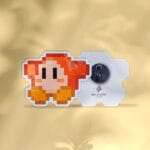 Pin Waddle Dee pixel art - Sentado