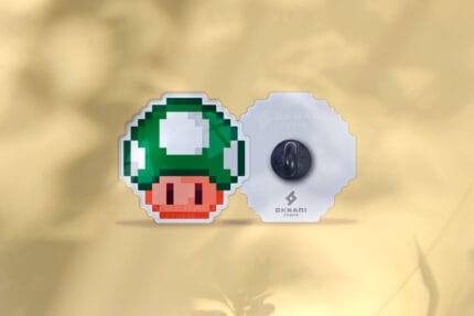 Pin Seta Verde pixel art