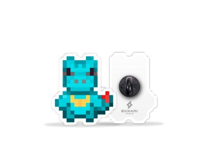 Pin Totodile pixel art