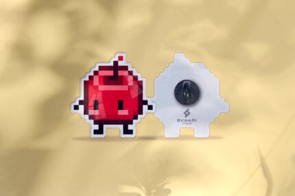Pin Stardew Valley Junimo rojo pixel art