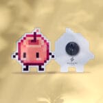 Pin Junimo rosa Stardew Valley pixel art