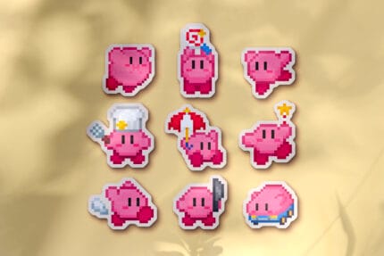Pack de pegatinas de Kirby #2