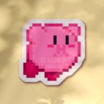 Pegatina Kirby flotando