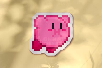 Pegatina Kirby flotando