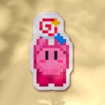 Pegatina Kirby piruleta