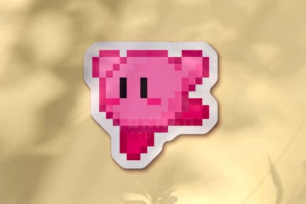 Pegatina Kirby elegante