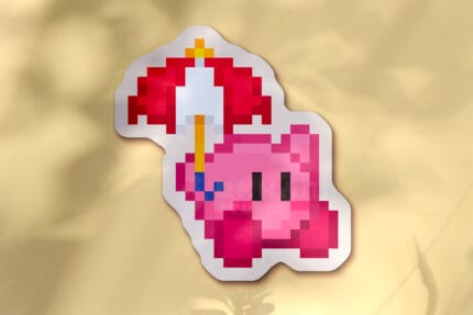 Pegatina Kirby paraguas
