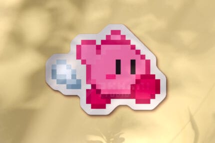 Pegatina Kirby corriendo