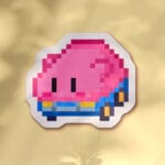 Pegatina Kirby coche