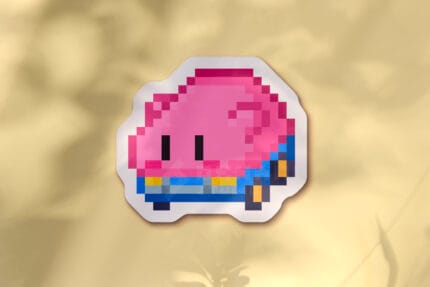 Pegatina Kirby coche