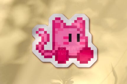 Pegatina Kirby gato