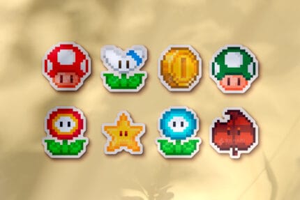 Pack de pegatinas Mario Bros