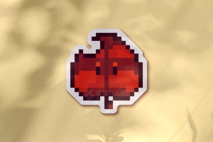 Pegatina Super hoja Mario  pixel art