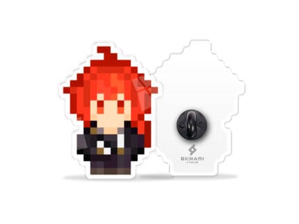 Pin Diluc Genshin Impact pixel art