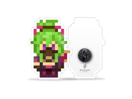 Pin Kuki Shinobu Genshin Impact pixel art