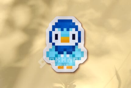 Pegatina Piplup pixel art