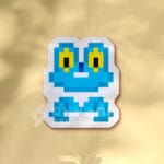 Pegatina Froakie pixel art