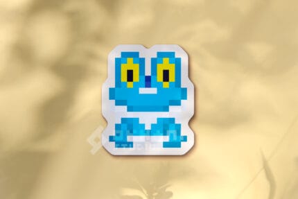 Pegatina Froakie pixel art