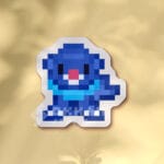 Pegatina Popplio pixel art