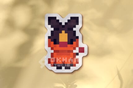 Pegatina Tepig pixel art