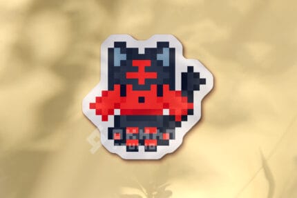 Pegatina Litten pixel art
