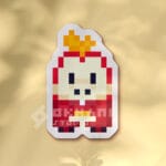 Pegatina Fuecoco pixel art