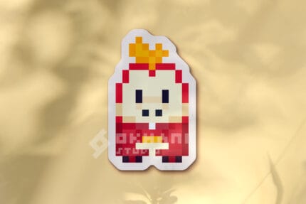 Pegatina Fuecoco pixel art