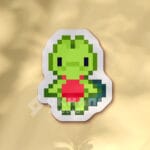 Pegatina Treecko pixel art