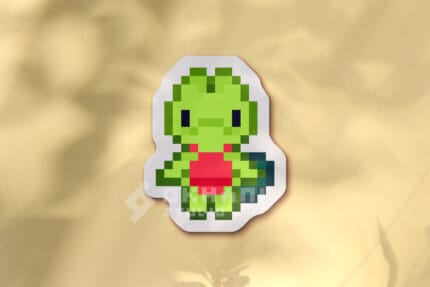 Pegatina Treecko pixel art
