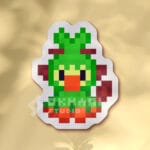 Pegatina Grookey pixel art