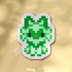 Pegatina Sprigatito pixel art