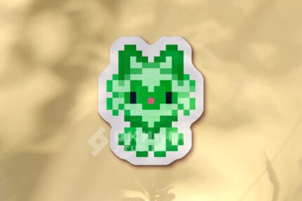 Pegatina Sprigatito pixel art