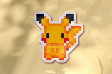 Pegatina Pikachu pixel art