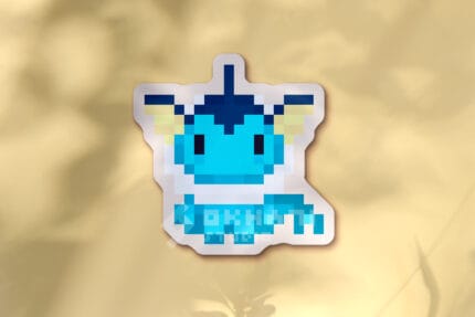 Pegatina Vaporeon  pixel art