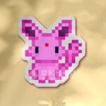 Pegatina Espeon  pixel art
