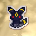 Pegatina Umbreon pixel art
