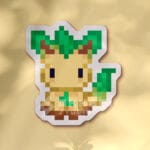 Pegatina Leafeon  pixel art