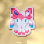 Pegatina Sylveon  pixel art