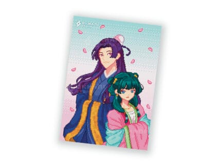 Print Los Diarios de la Boticaria - Jinshi y Maomao pixel art