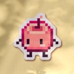 Pegatina Junimo rosa