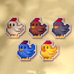 Pack de pegatinas gallinas