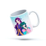 Taza de cerámica Jinshi y Maomao  pixel art