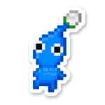 Pegatina Pikmin pixel art - Azul