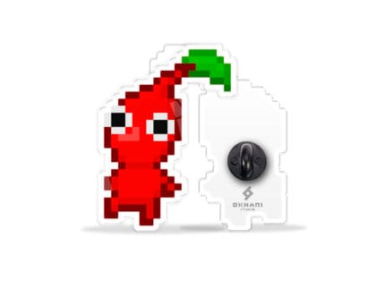 Pin Pikmin pixel art - Rojo
