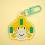 Llavero Jirachi pixel art