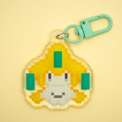 Llavero Jirachi pixel art