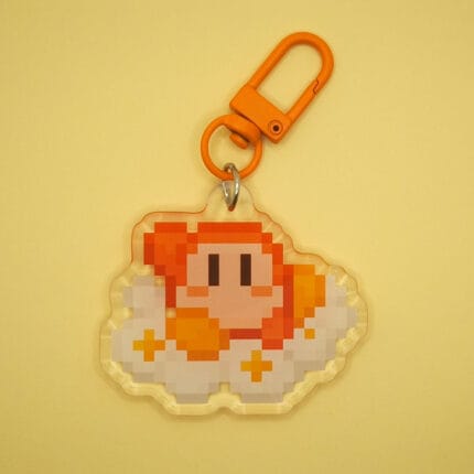 Llavero Waddle Dee Nube pixel art